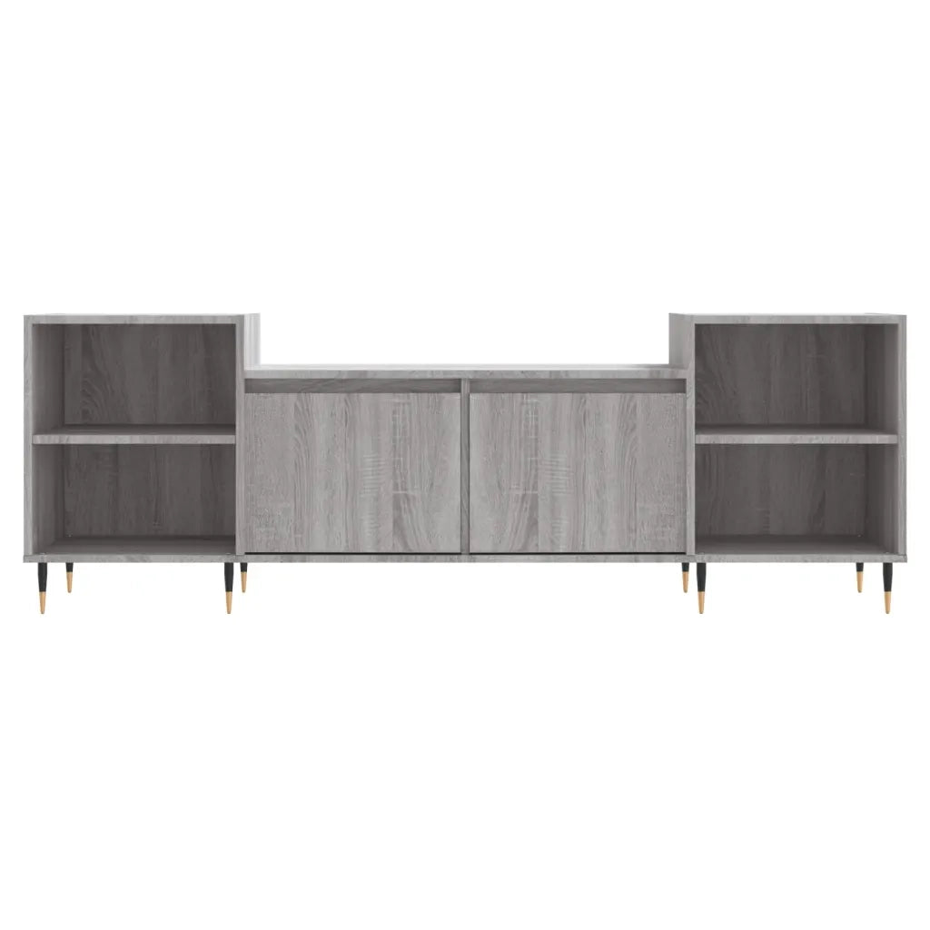 Mobile TV Grigio Sonoma 160x35x55 cm in Legno Multistrato 831338