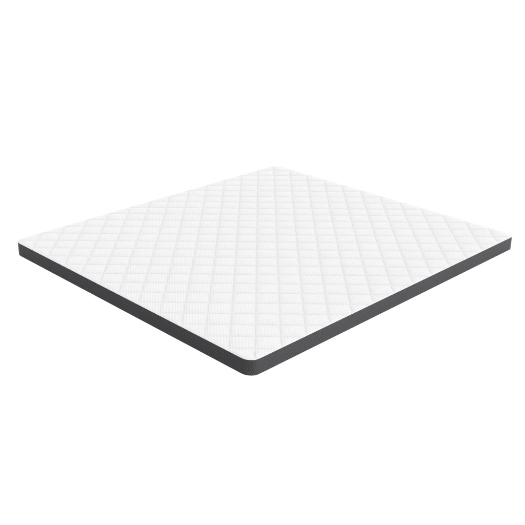 Materasso in schiuma H3 90 × 200 cm con taglio a 7 zone, certificato OEKO-TEX, bianco e grigio