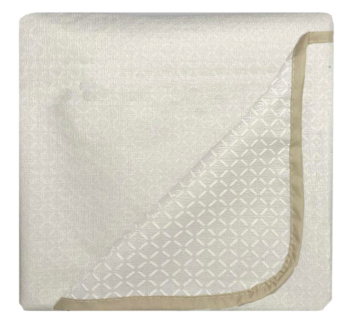 Copridivano in Poliestere con Penisola Sinistra Seduta 290 cm Panna