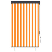Tenda a rullo | Tenda avvolgibile per Esterni 100x250 cm Bianca e Arancione