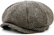 Cappello in lana soffice a otto punte per l'autunno e l'inverno, cappello di pelle per bambini in grandi dimensioni, cappello per adulti e bambini con grande circonferenza del capo, cappello da pittore per uomo e donna da indossare all'aperto