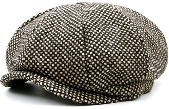 Cappello in lana soffice a otto punte per l'autunno e l'inverno, cappello di pelle per bambini in grandi dimensioni, cappello per adulti e bambini con grande circonferenza del capo, cappello da pittore per uomo e donna da indossare all'aperto