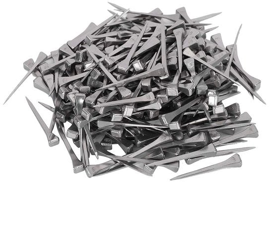 Nageli per ferri 250 pezzi - 45 mm in acciaio carbonio E3 - attrezzatura per cavalli - attrezzatura per ferrature - alta resistenza alla trazione - facile da utilizzare - chiodi per ferri per cavalli