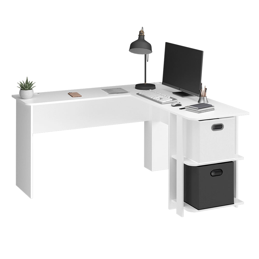 Vicco Scrivania angolare Bianco 140 x 140 cm