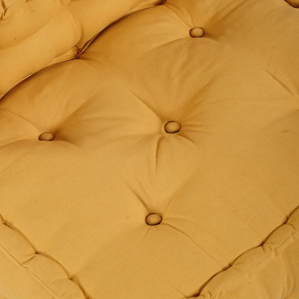 vidaXL Pouf Modulare Giallo 70x70x54 in Tessuto