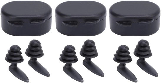 Orecchini Acquatici con Disegno Idrorepellente - Orecchini in Silicone con Adattamento Ergonomico - Materiale Riciclabile - Protezione Comoda - Bagnelli