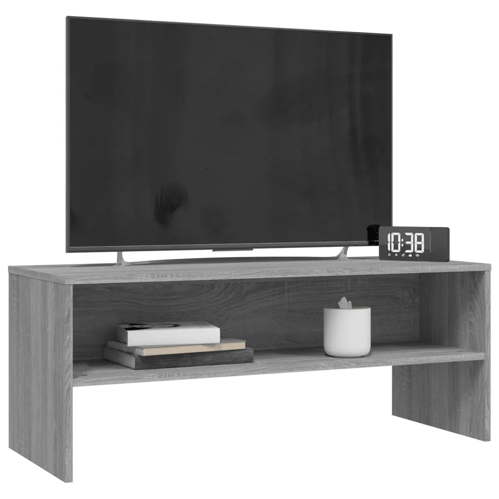 Mobile Porta TV Grigio Sonoma 100x40x40 cm in Legno Multistrato 815232