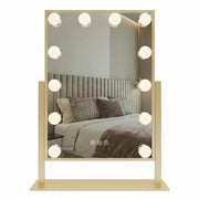 Specchio Led Hollywood L.gold 30x40