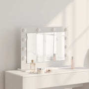 Specchio da Toeletta con Luci LED Bianco 60x45x18 cm