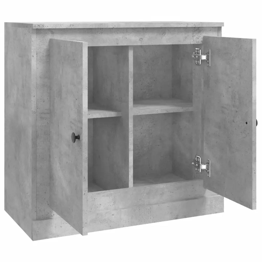 Credenza | Madia | Buffet da pranzo | Armadio da pranzo Grigio Cemento 70x35,5x67,5 cm in Legno Multistrato