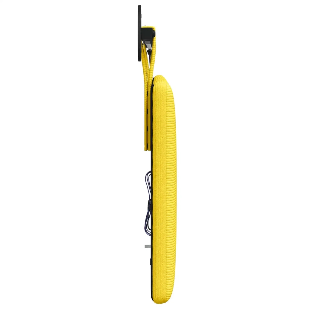 Testiera sospesa Con luce LED Giallo Chiaro Tessuto in Cords