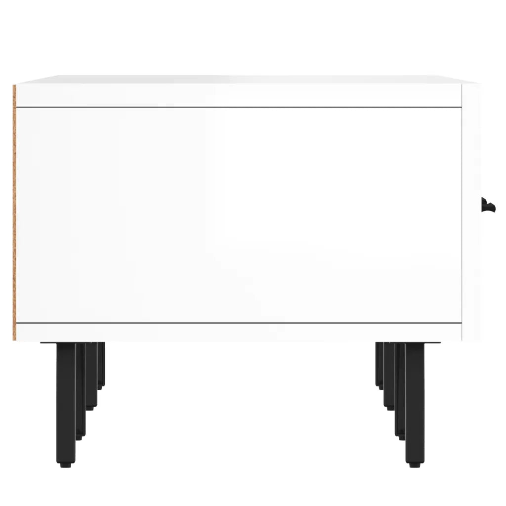 Mobile TV | Armadietto TV | Mobile Porta TV Bianco Lucido 150x36x30 cm in Legno Multistrato