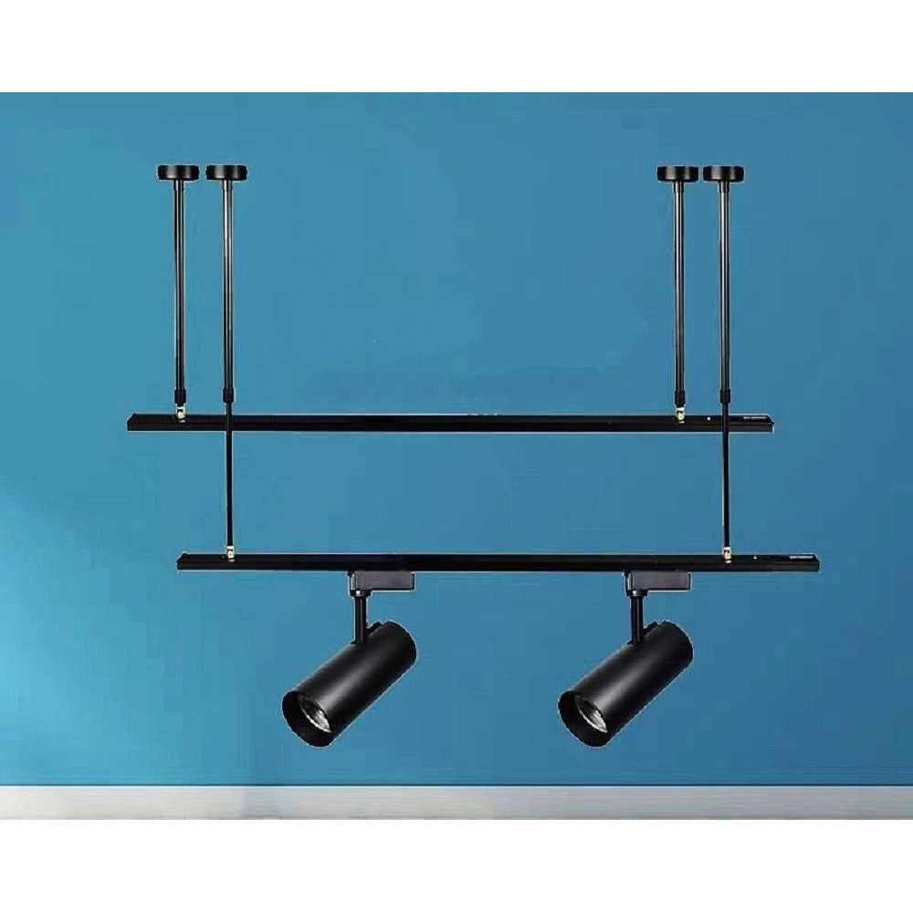 Trade Shop - Asta Regolabile Per Faretti A Binario Elettrico Staffa Illuminazione 20cm T-20cm -
