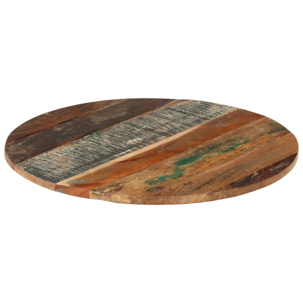 Piano Tavolo | Superficie Tavolo | Piano Scrivania Rotondo 60 cm 15-16 mm in Legno di Recupero