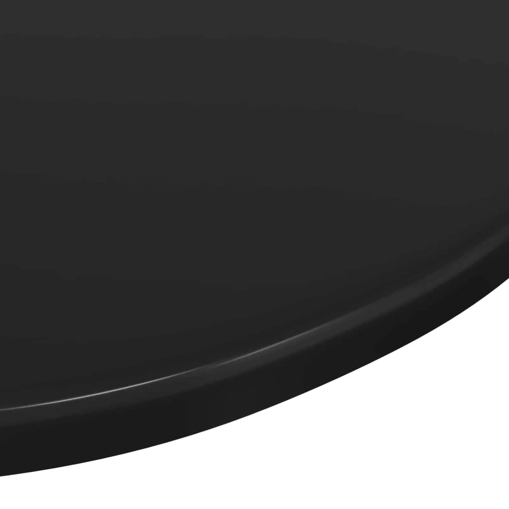 Piano del tavolo Nero Ø 70 x 1,5 cm Legno multistrato 880412