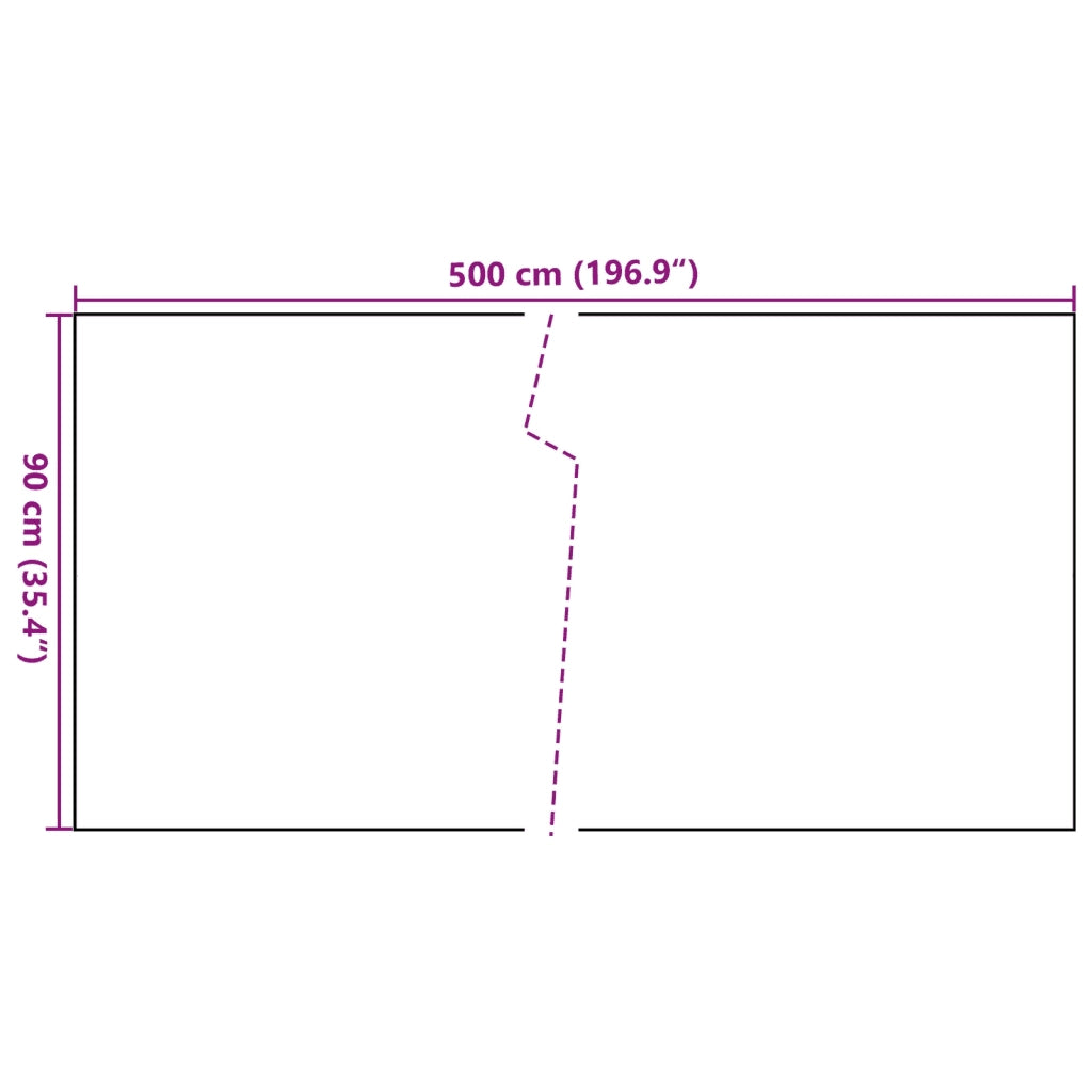 Schermo da balcone | Paravento da Balcone Marrone Chiaro 500x90 cm in Polyrattan