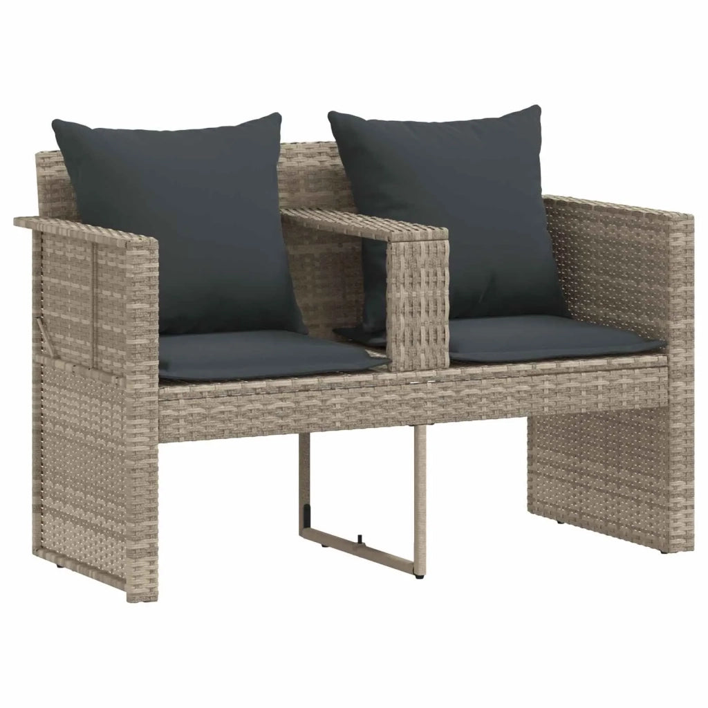 Divano da giardino 8 pz polyrattan Grigio chiaro e grigio scuro 42025901
