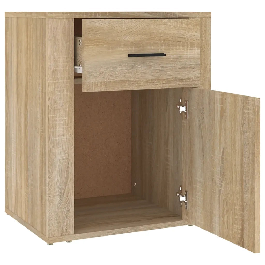 Comodino | Armadio da Notte | Mobiletto da notte Rovere Sonoma 50x36x60 cm in Legno Multistrato