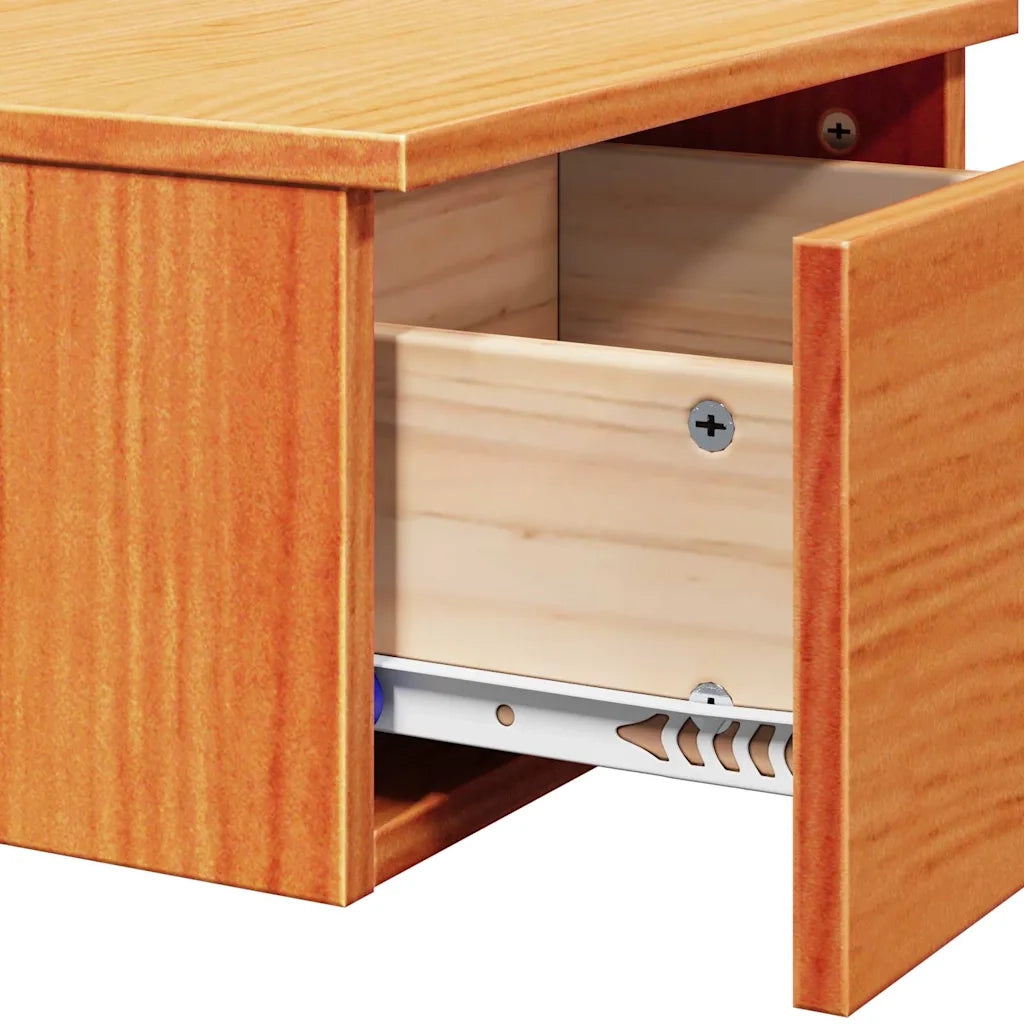 Comodino | Armadio da Notte | Mobiletto da notte con cassetto Marrone cerato 37 x 35 x 18,5 cm