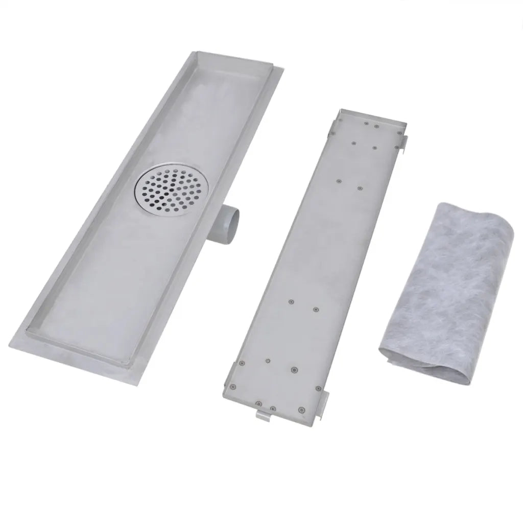 Scarico Doccia Lineare 2 pz 530x140 mm in Acciaio Inossidabile 275947
