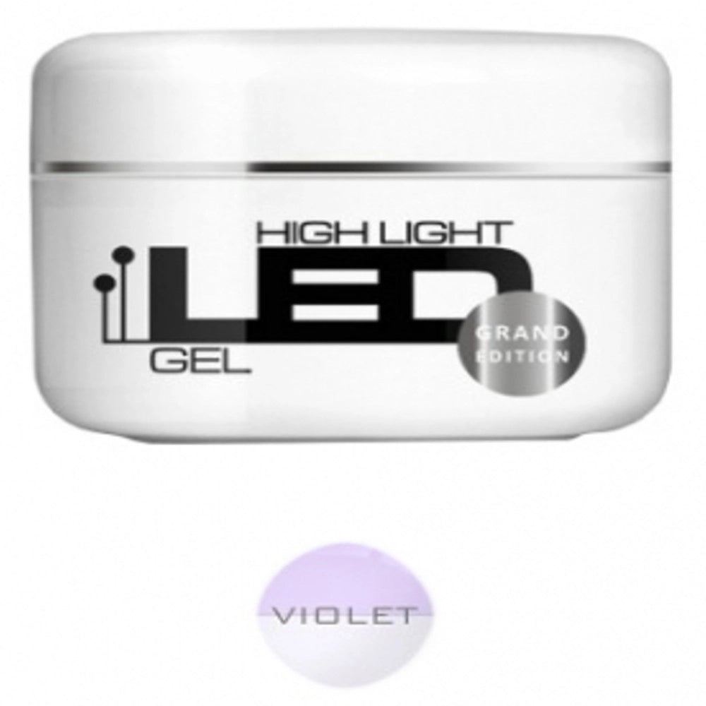 Trade Shop - Gel Costruttore Monofasico Violet Grand Edition Led High Light Uv No Giallo Nail -