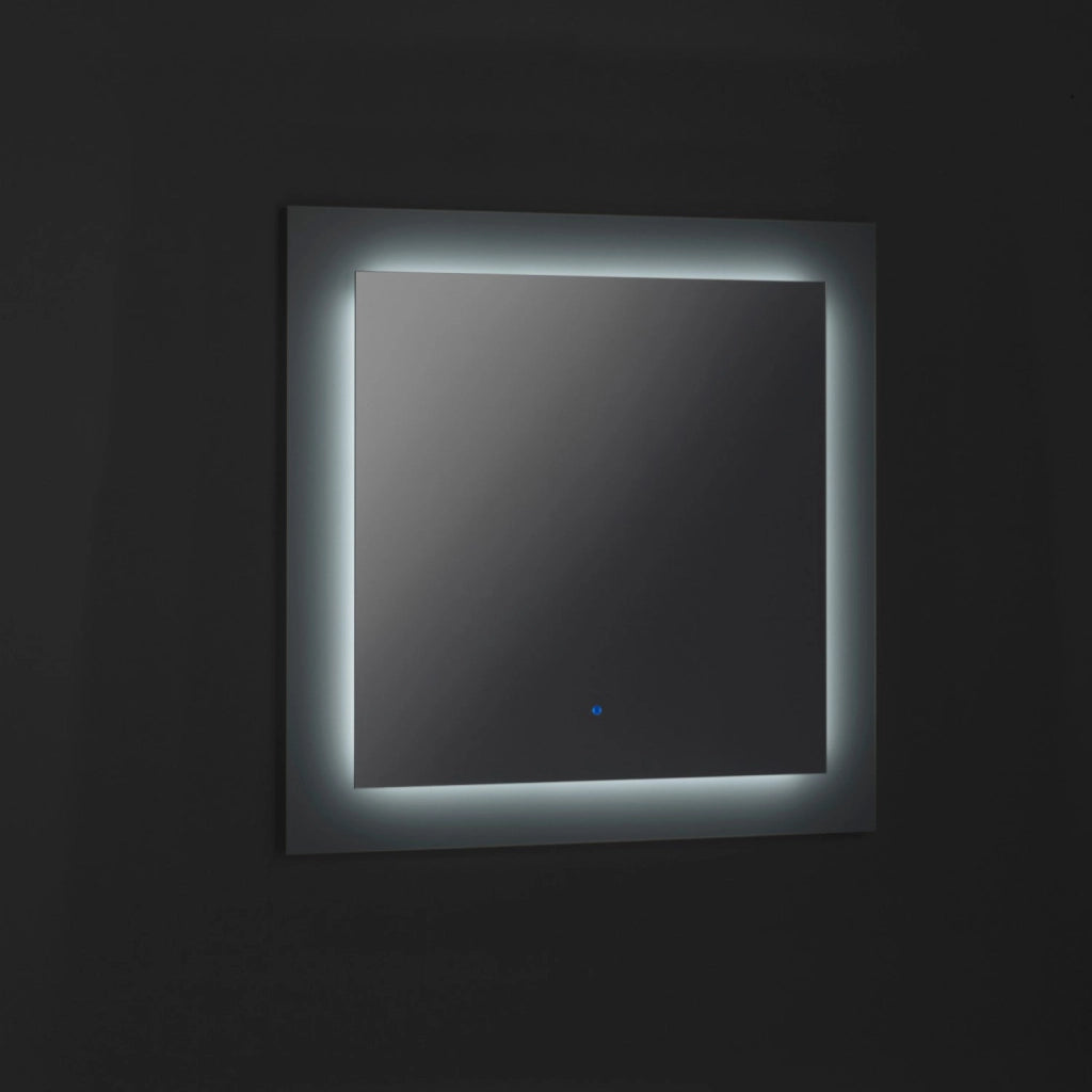 Mobile Bagno Sospeso 90 cm Lavabo Specchio Lampada a LED e 1 Pensile TFT Belsk Cemento