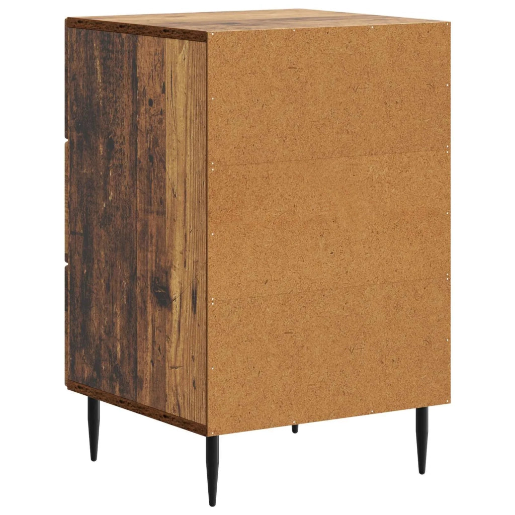 Comodino | Armadio da Notte | Mobiletto da notte con cassetto Legno antico 43 x 41 x 66,5 cm