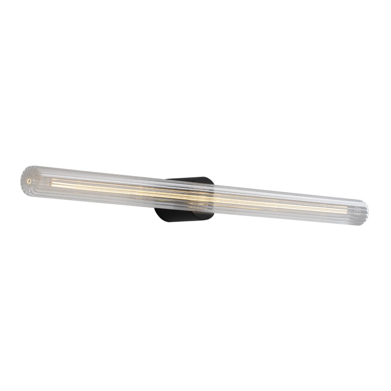 POTTER Applique da Bagno Nera LED 7W con Lampadina Rigata S14d 2700K IP44 - Rossini Group | Illuminazione Bagno e Interni
