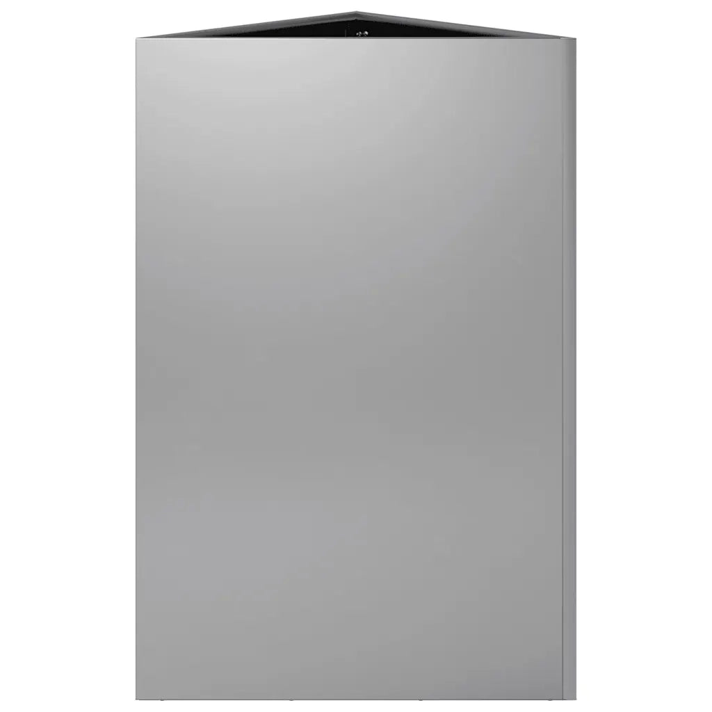 Fioriera da Giardino Triangolare 50x43x75 cm Acciaio Zincato 851181