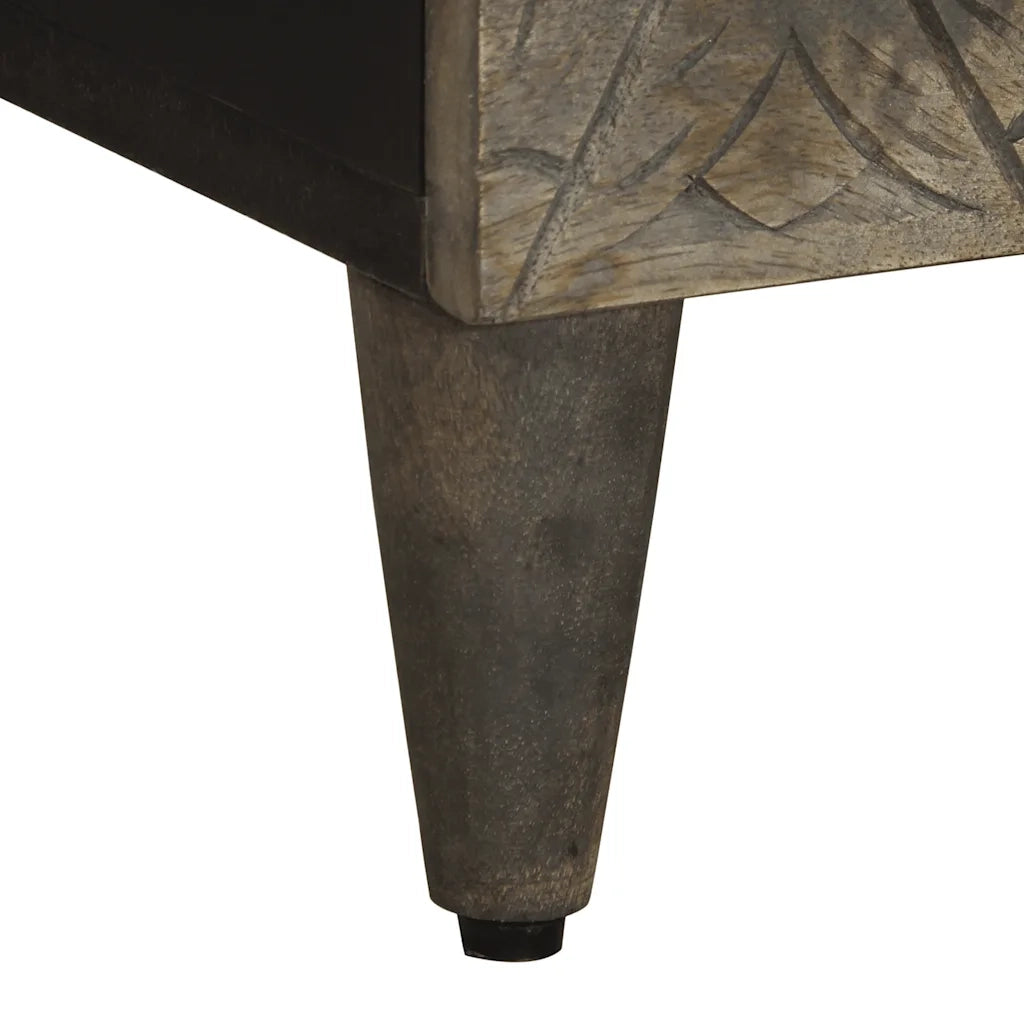 Credenza 80x33x75 cm in Legno Massello di Mango