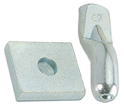 BS PIASTRA CON PERNO PER CARDINE D 20 MM ACC ZIN- COMBI ARIALDO- 5,0 bs