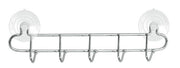 Appenditutto da Cucina Bagno Multiuso con Ventosa Inox Hooky 5 Ganci Artex