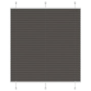 Tenda Plissettata Nera 120x100 cm Larghezza Tessuto 119,4 cm