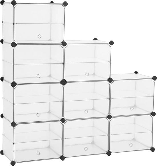 Cassettiere per scarpe - Scatola per scarpe - Box per scarpe - Deposito scarpe - Translucida