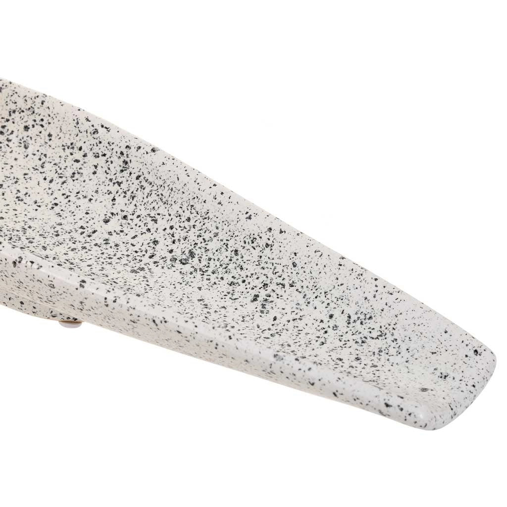 Centrotavola in ceramica dorata 49,5x14x5h