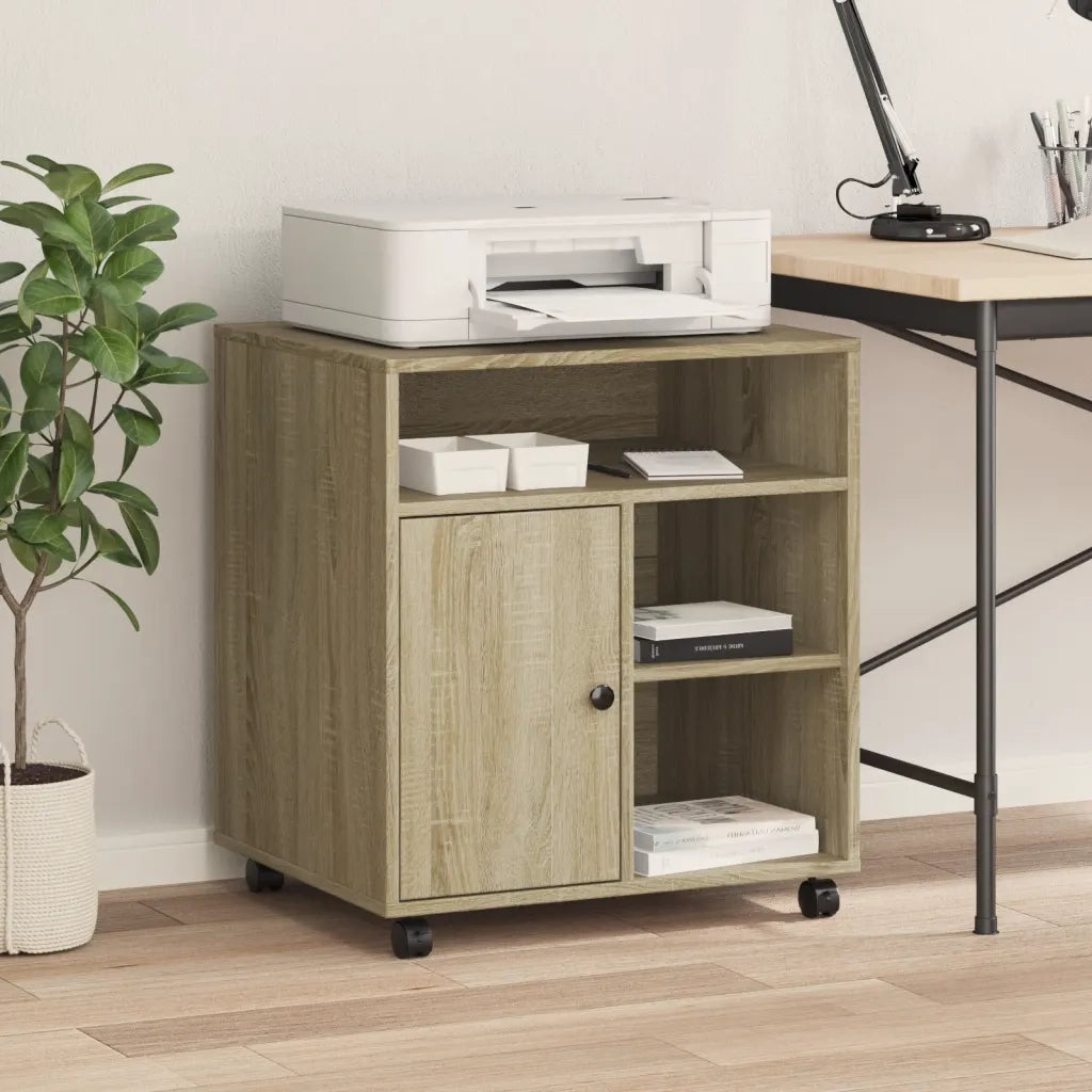 Supporto per Stampante con Ruote Rovere Sonoma 60x50x67 cm CFW9202747