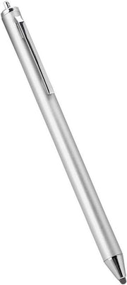 Stilo per touchscreen con testa morbida - Stilo per tablet e smartphone - Leggero - Color argento