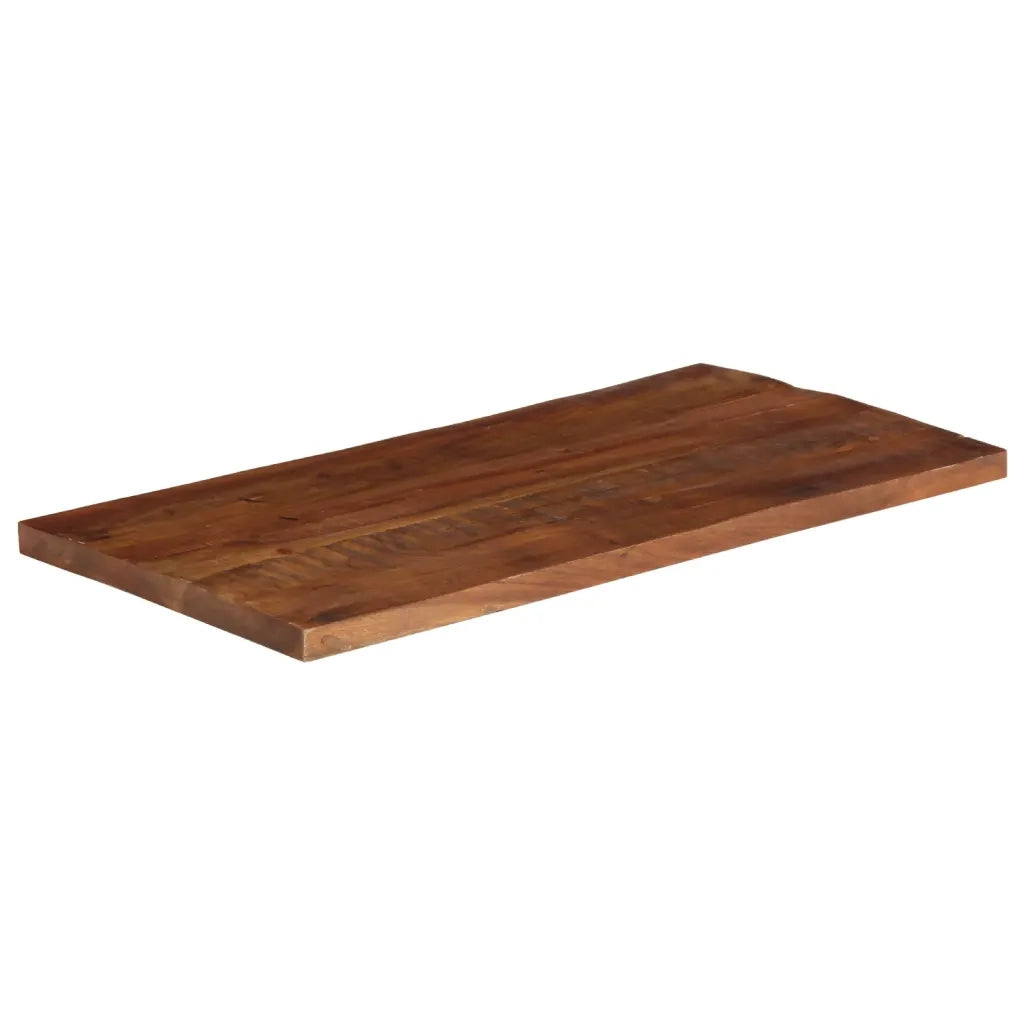 Piano Tavolo | Superficie Tavolo | Piano Scrivania 120x70x2,5 cm Rettangolare in Massello di Recupero
