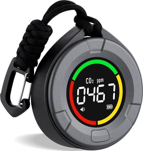 Misuratore di CO2 - Misuratore di CO2 per interni - Alarme CO2 - Misuratore di CO2 - Metro CO2 di CO2