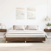 Giroletto senza Materasso Rovere Marrone 200x200 cm Truciolato 3328705