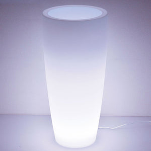 Vaso Luminoso da Giardino a LED Ø33 cm in Resina 5W Cypress Bianco Freddo