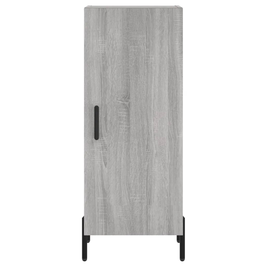 Credenza-Buffet-Armadio da cucina Grigio Sonoma 34,5x34x180 cm in Legno Multistrato 346463