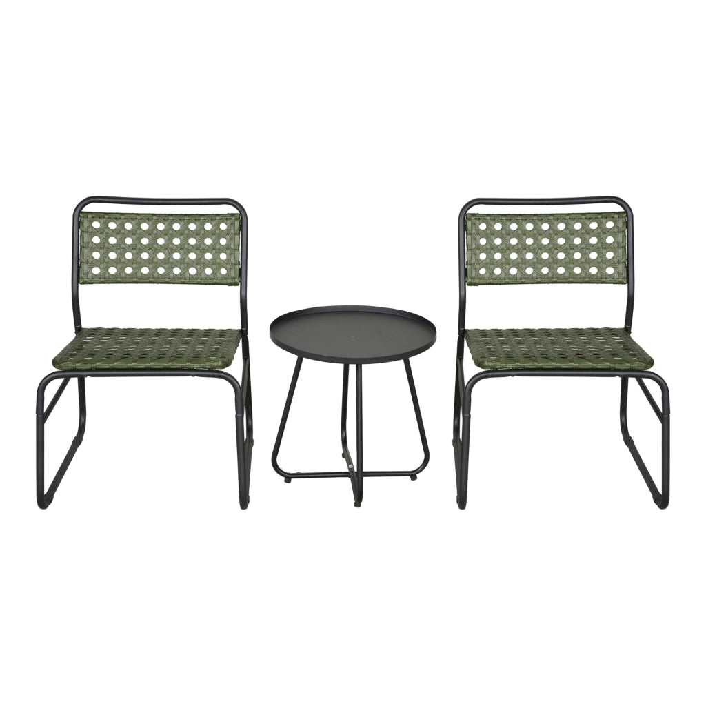 Set da Bistrot Brienza Tavolino e 2 Sedie - Verde casa.pro