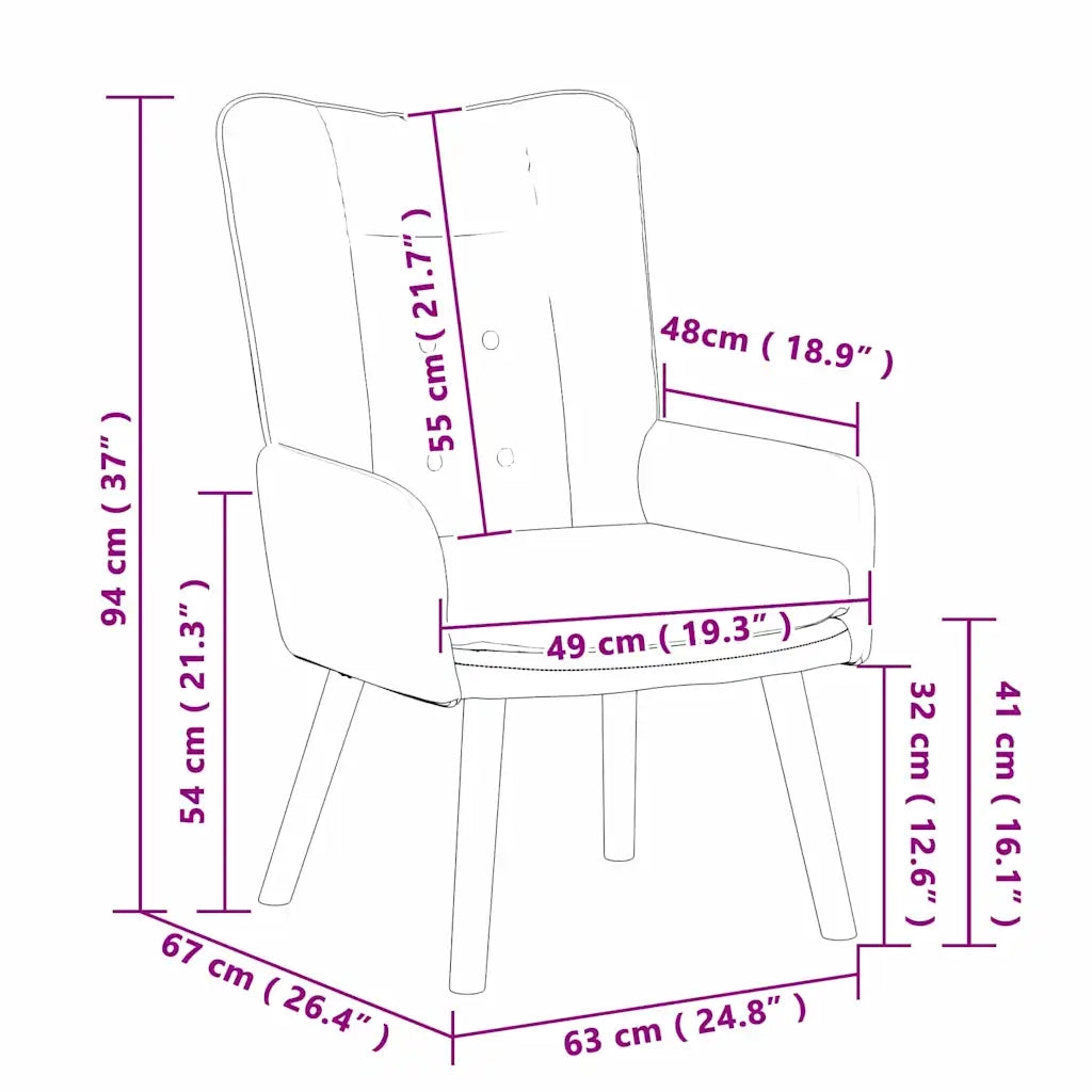 Poltrona | Sedia Relax Talpa 63 x 67 x 94 cm Tessuto e compensato