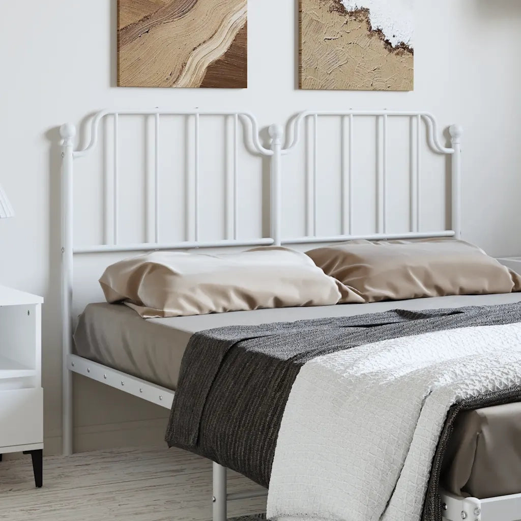 Testiera di Ricambio in Metallo Bianco 135 cm 373968