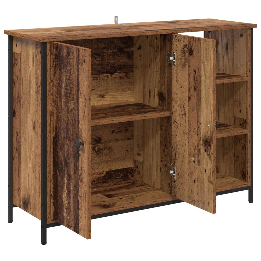 Credenza | Madia | Buffet da pranzo | Armadio da pranzo Legno vecchio 100 x 33 x 75 cm Legno multistrato