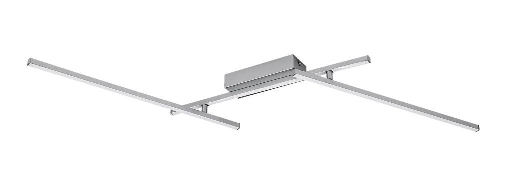 Plafoniera LED Rabalux Negan 24W 4000K argento 114cm