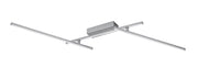 Plafoniera LED Rabalux Negan 24W 4000K argento 114cm