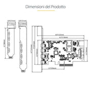 Scheda pcie usb a 5 porte - PS4C3IA3-USB-C-CARD