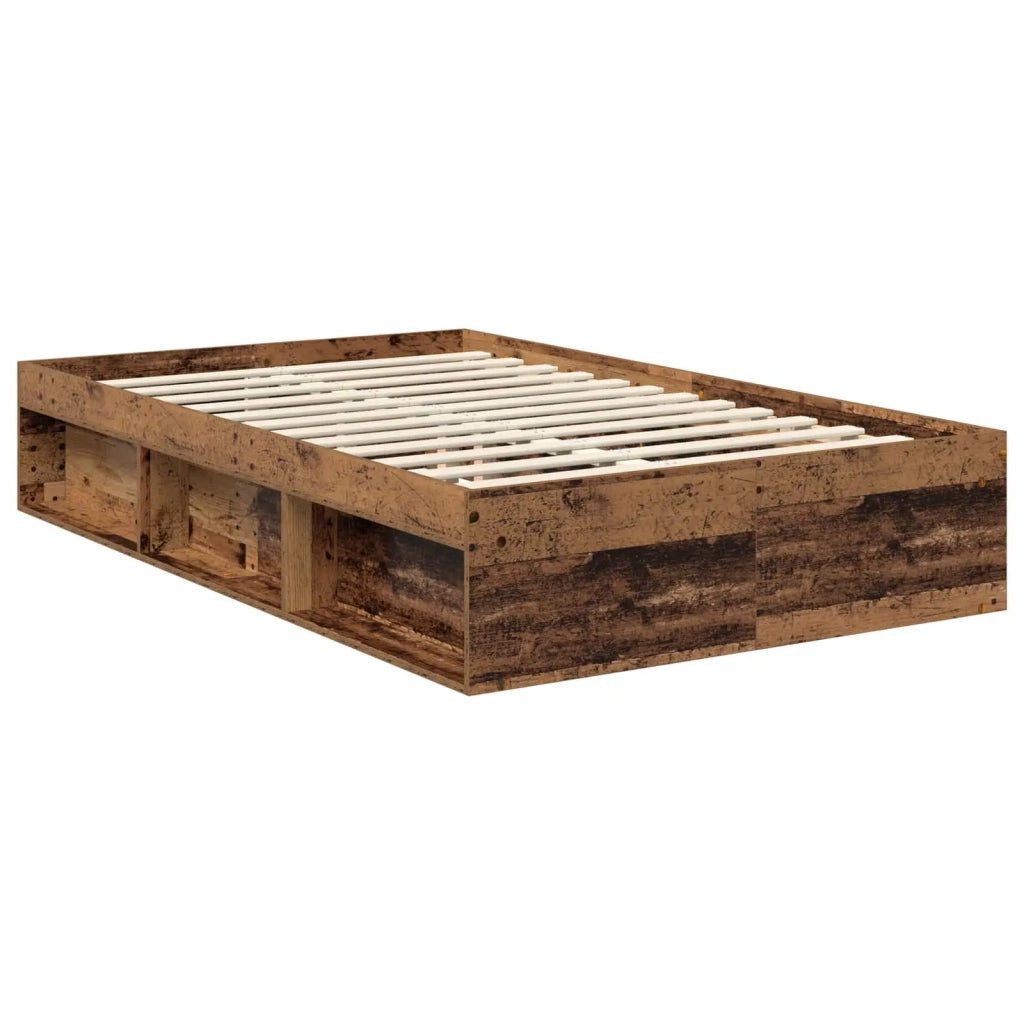 Struttura del letto con testiera Legno vecchio 120 x 200 cm